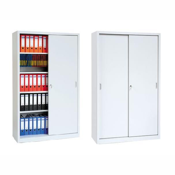 Armoire métallique à portes coulissantes