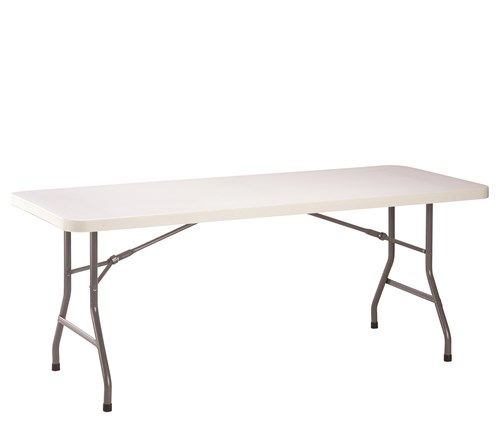 Table pliante blanche en polypro