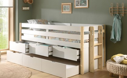 Lit en hauteur et rangements VIMA