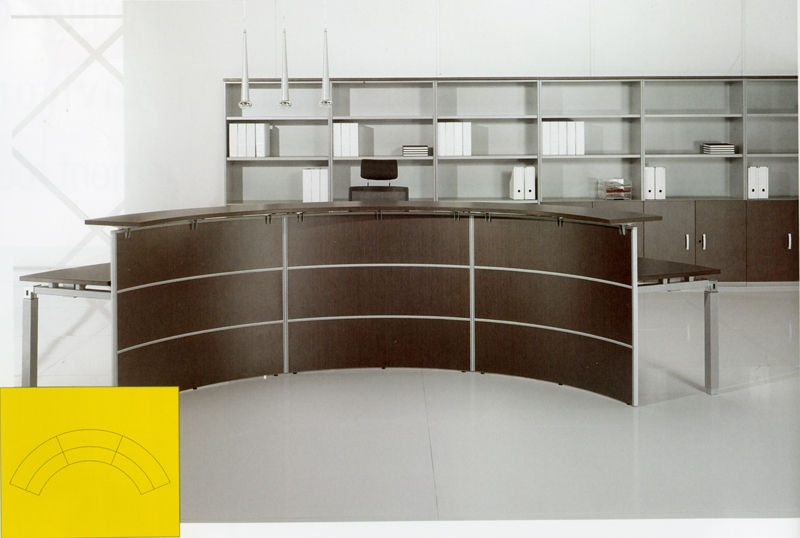 Banque d'accueil 3 éléments wengué