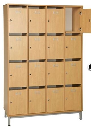 Armoire en bois à casiers pour profs