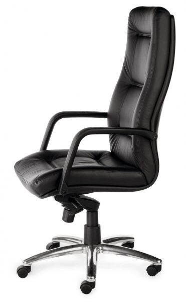 Fauteuil de Direction en cuir noir 