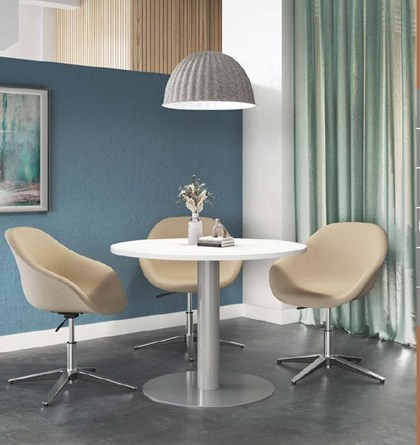 Table ronde en 12 coloris