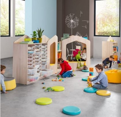 Module de rangement en bois