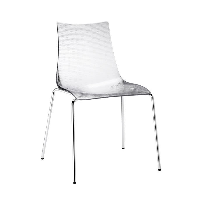 Chaise coque transparente