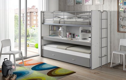 Lit en hauteur bureau et lit gigogne