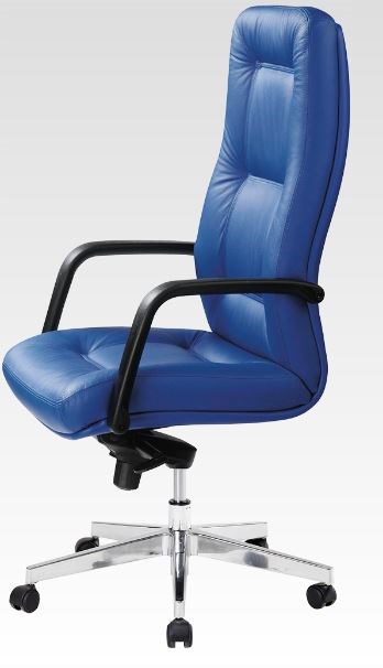 Fauteuil en cuir de couleur