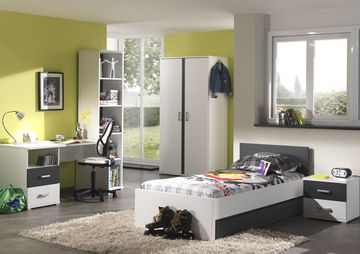 Chambre d'enfants blanc anthracite