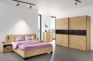 Chambre complète en chêne avec spots