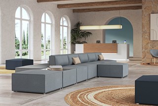 Pouf d'attente avec ou sans dossier MLPLAN