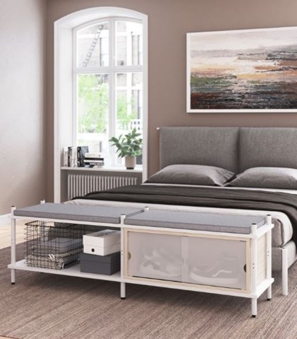 Rangement avec double assises